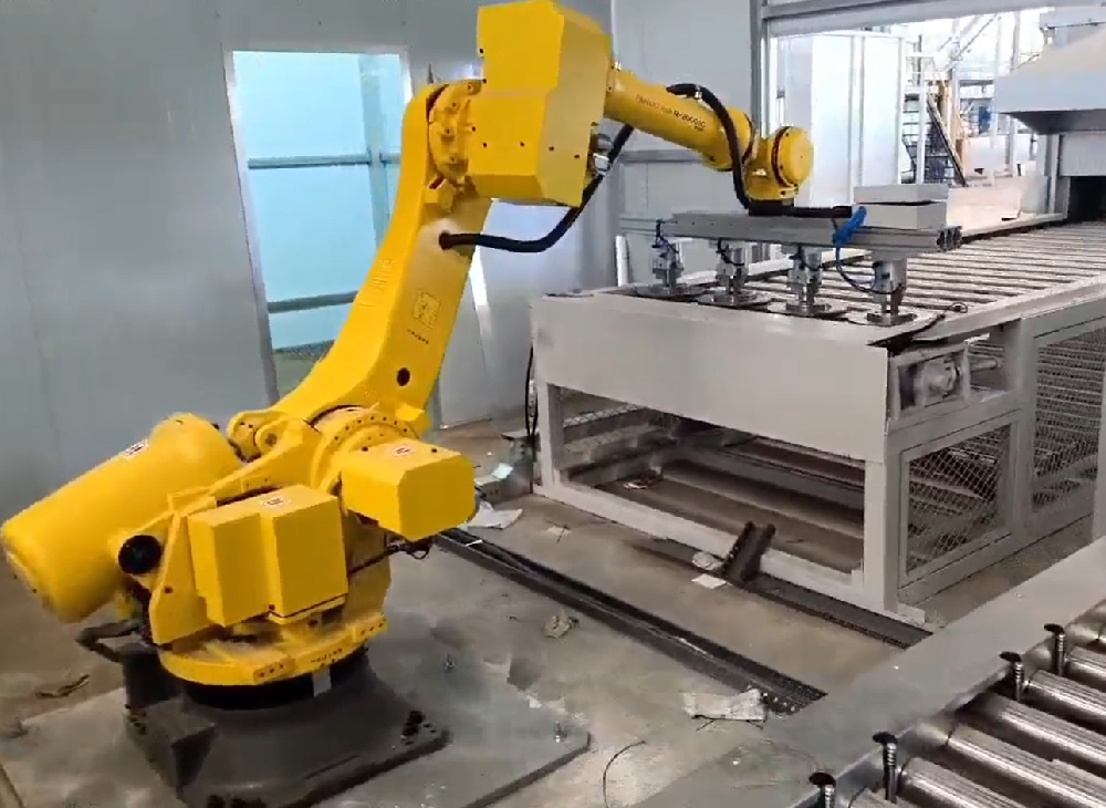 剎車盤自動噴涂生產線順利安裝